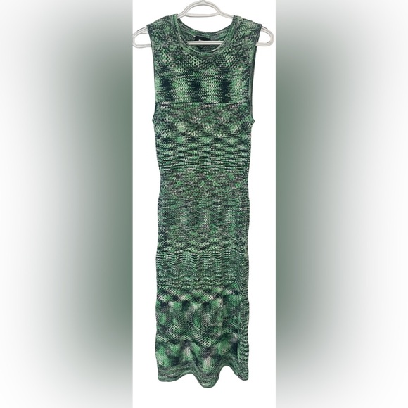 Monrow Dress Size Medium Crochet Space Dye Tank Midi NWT New Boho Beach Vacation - Picture 1 of 11